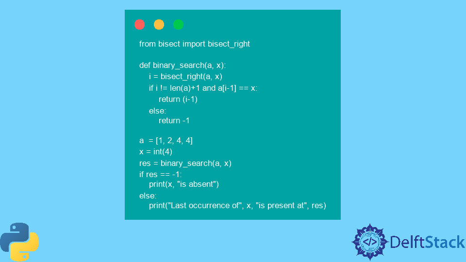 python-bisect-b-squeda-binaria-delft-stack